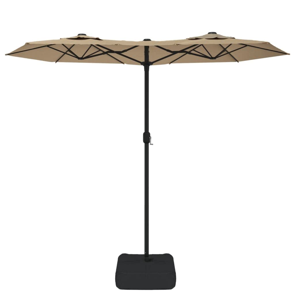 SYDE Zielony podwójny parasol ogrodowy 316x145 cm