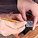 BBTO 4 Pcs Craft Knife Hobby Knife with 40 Pieces Stainless Steel Blades Kit for Cutting Carving Scrapbooking Art Creation(Yellow, Red, Blue, Rose Red)