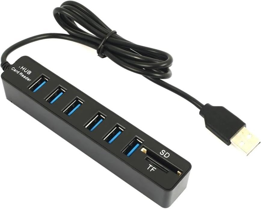 4691 Usb Hub 6 Port MicroSD Tf Sd Kart Okuyucu Çoklayıcı