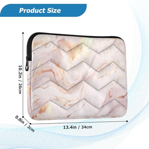 Funda para Laptop Rosada Mármol de 13-14 Pulgadas miniatura 3