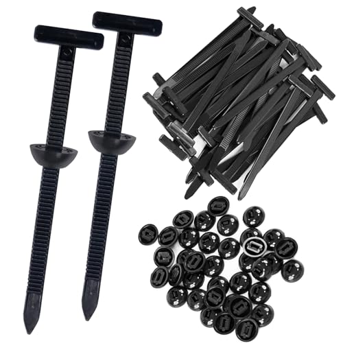 Senshuomy Universal Nylon Cable Tie Buckle - Heavy-Duty Self-Locking UV-Resistant Fasteners for Cars (50 Pcs)