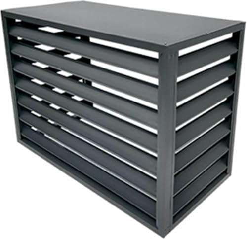 Cubierta de aluminio para aire acondicionado con valla divisoria impermeable de alta gama