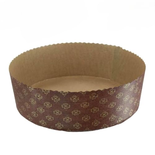 GLOTOMANIA SL Molde de Papel para Bizcocho Bajo 20 x 6 CM (10 UNIDADES)