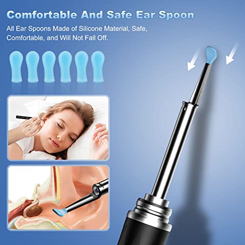 High Definition Ear Wax Removal, Wireless Ear Cleaner, Safe And Gentle Ear Wax Removal Kit, Otoscope With Light, Rechargeable Ear Cleaner With Camera And Light, Ear Cleaning Kit For Android And Ios #TOP4