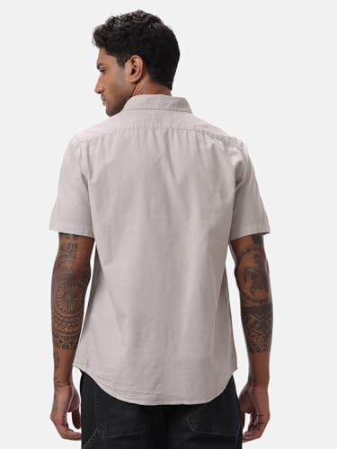 Image of WROGN Men's Cotton Shirt | Solid | Regular Fit