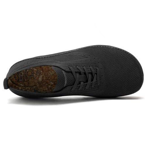 ITAZERO Men's Wide Toe Box Mesh Shoes Business Casual Wide Width Walking Shoes with Arch Support Insole for Plantar Fasciitis4