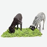 KNAUDER'S Best - XL Schnüffelteppich für Hunde in 90cm x 70cm - Schnüffelteppich mit mehr als 2.000 Fransen - Hundespielzeug aus 5qm Polarfleece - Weich und sanft - Hundezubehör Made in Germany