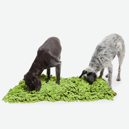 KNAUDER'S Best - XL Schnüffelteppich für Hunde in 90cm x 70cm - Schnüffelteppich mit mehr als 2.000 Fransen - Hundespielzeug aus 5qm Polarfleece - Weich und sanft - Hundezubehör Made in Germany