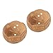 Yardwe 2Pcs Coconut Shell Flower Pot Succulente Pianta Parete Appeso Cestino Coconut Rivestimento Fibra di Ricambio Fioriera Cestino Foders per Canestro Appeso Fiori Vegetali