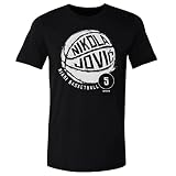 500 LEVEL Nikola Jovic Miami Basketball Miami Heat Shirt (Black, XXXX-Large)