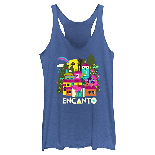 T-shirt sans manches Disney Encanto femme grand format bleu chiné