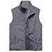 Primavera e Autunno Senza Maniche Giacca Gilet Uomo Outdoor Leisure Gioventù grigio XXXXL