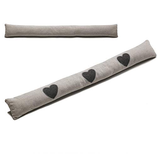 Lyvanas Boudin de Porte - Rouleau de 90 cm avec Conception améliorée [2018] - Butoir de Circulation d'air de qualité supérieure (Brillant) Clair Cover