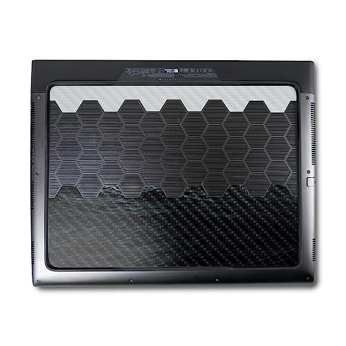 Image of MightySkins Carbon Fiber Skin Compatible With Alienware M18 R1 (2023) Full Wrap Kit - Mountain Waves | Protective Durable Textured Carbon Fiber Finish | Easy To Apply & Change Styles | Made in the USA