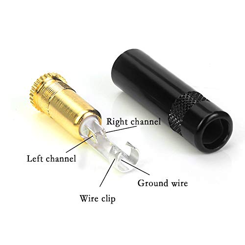 Conector de audio estéreo 3.5mm 3 polos hembra (2 unidades) miniatura 4