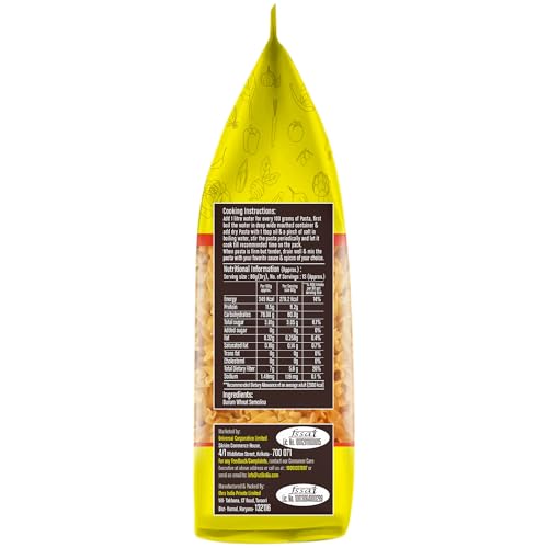Image of DiSano Fusilli Pasta 1kg, Healthy Pasta, Made with 100% Durum Wheat Semolina, 100% Suji, No Maida, Source of Protein & Fibre, Non-Sticky (Pack of 3)