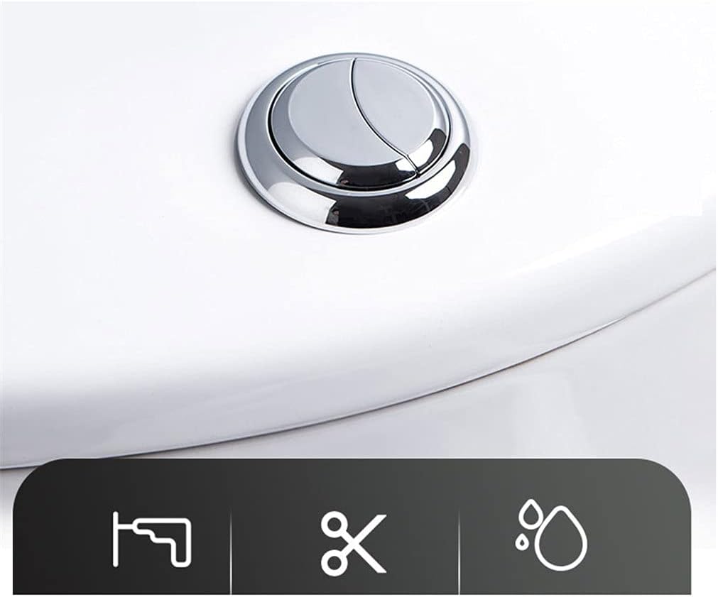 Toilet push button，Toilet Tank Button,Flush Toilet Tank Button Round Shape Toilet Push Flush Buttons Bathroom Accessories 59mm/68mm(59mm)