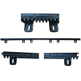 Módulo 4. Crémaillère pour portail coulissant 1 mt M4 en Nylon avec âme en acier apritech a01.100.00