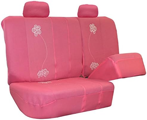 FH Group FB053114 Floral Seat Covers (Pink) Full Set – Universal Fit for Cars Trucks & SUVs