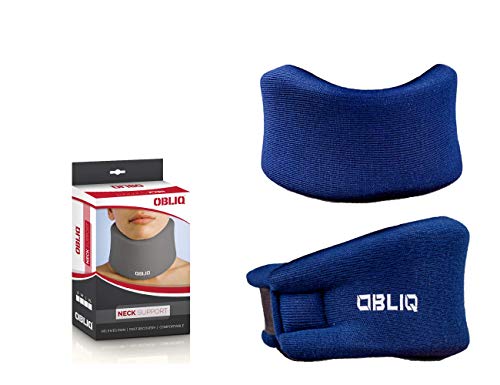 obliq Soft Cervical Collar Adjustable Neck Brace Support Relieves Pain & Pressure in Spine