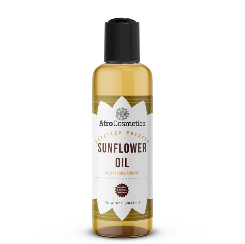 Sunflower Seed Oil, 100% Natural Organic Cold Pressed Carrier Oil 16 OZ