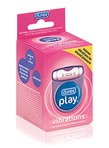 ONLY 1 IN PACK Durex Play Vibrations 1 Vibrating Ring & 1 Latex Condom