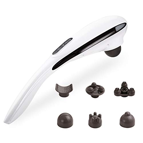FLEXISPOT Cordless Handheld Back Massager Rechargeable Percussion Massager for Neck Shoulder Feet Calf