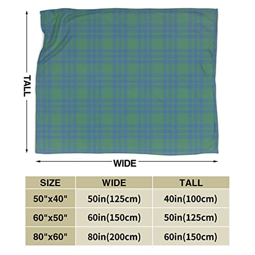 Mizibao Flannel Throw Blanket Scottish Clan Montgomery Tartan Ultra Soft thumb #2