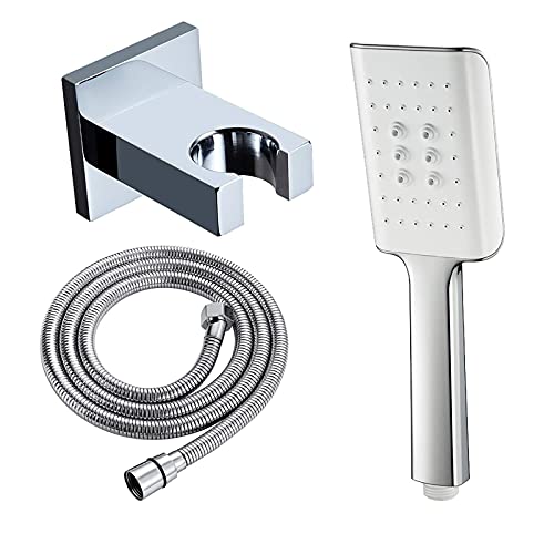 Ducha manual ABS con sistema autolimpiante y manguera flexible