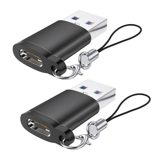 USB C to USB 3.0 Adapter, USB to USB C OTG Adapter(2 packs), Compatible with iPhone 15, MacBook Pro/Air 2020 2019 2018, Samsung Galaxy S20 S21 S22 S23 and More Type C Devices