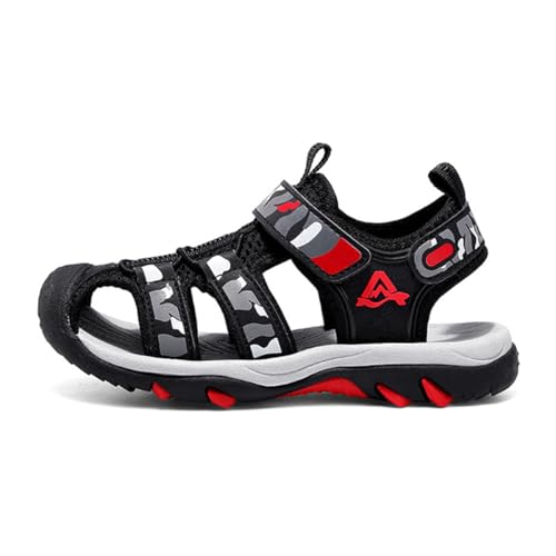 Boys Girls Sport Sandals Breathable Lightweight Outdoor Play Casual Closed Toe Hook and Loop Beach Shoes