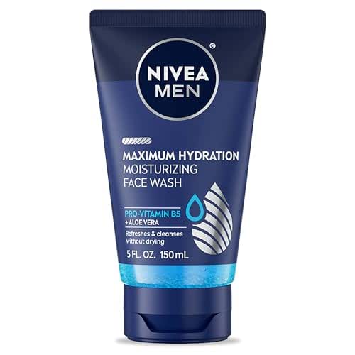 NIVEA MEN Maximum Hydration Moisturizing Face Wash with Aloe Vera,