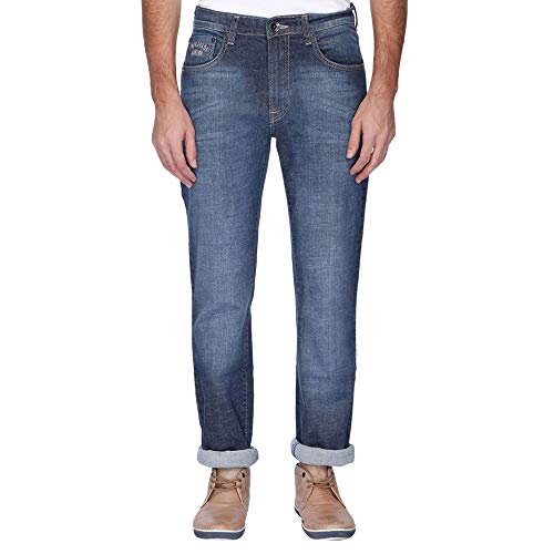 Image of Pepe Mens 5 Pocket Whiskered Effect Jeans
