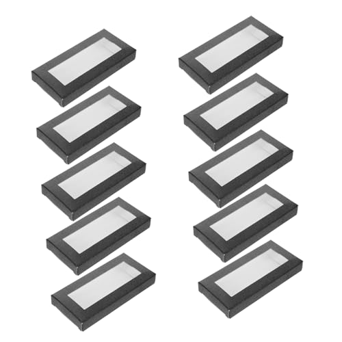 FRCOLOR 10pièces Étui à Cils Carton Boîte De Rangement Pour Faux Cils Lot De Boîtes Vides Plateau De Contenant à