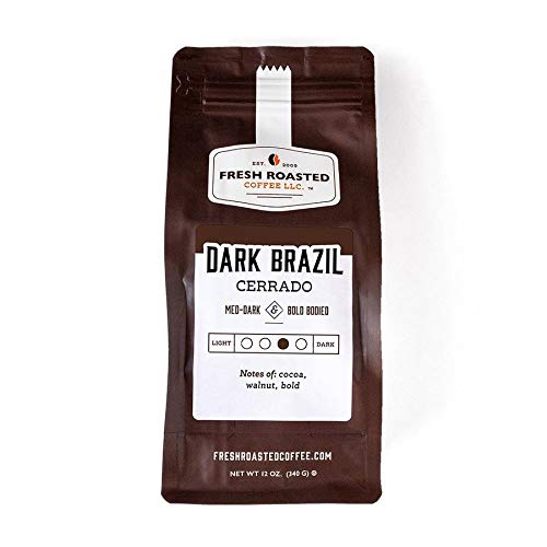 Dark Brazil, 12 oz, Med-Dark Roast, Whole Bean, Kosher