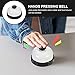 NUOBESTY Call Bells Front Desk Service Bells Dinner Serving Bell for Hotels Schools Restaurants Bar Reception Areas Black