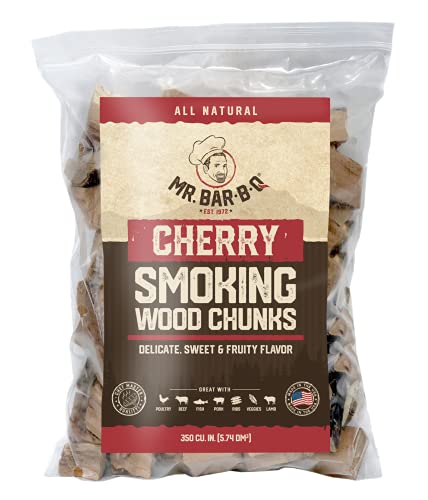 Mr. Bar-B-Q Cherry Wood Chunks 3.5 lb, Sweet & Fruity Flavor