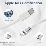 iPhone Charger Fast Charging 2 Pack Type C Wall Charger Block with 2 Pack [6FT&10FT] Long USB C to Lightning Cable for iPhone 14/13/12/12 Pro Max/11/Xs Max/XR/X,AirPods Pro - Image 4