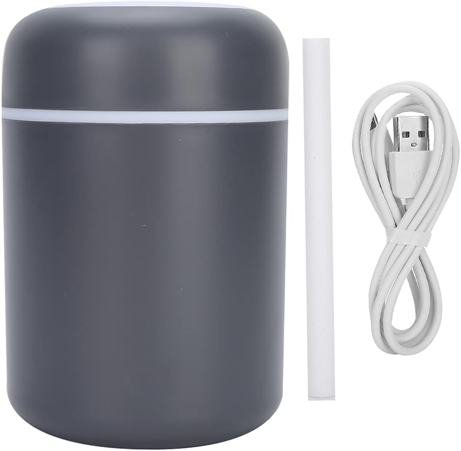 GFRGFH Humidificador para automóvil de Color de luz cálida Mini humidificador Alimentado por USB, luz Nocturna y Apagado automático, Adecuado para el hogar, la Oficina, el automóvil(Armada)