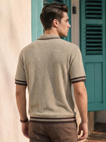 Image of Veirdo Printed Flatknit Polo T-Shirt for Men with Half Sleeves and Collared Neck, Suitable for Office Casuals, Travel, Comfortable Everyday wear, (S to 2XL)