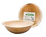 ECODESIGN-US Party Serving Bowls - Set of 8 - Large 40 Ounce - Disposable - Compostable - Eco-friend