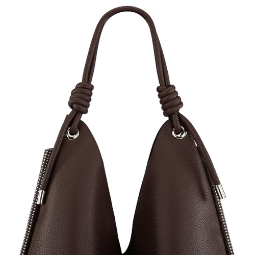 Image of Montana West Large Hobo Shoulder Bag for Womens Knotted Slouchy Bag