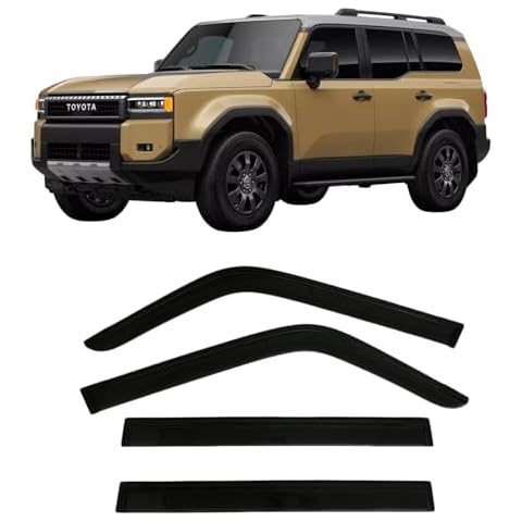 2024 2025 Tape-On Side Window Rain Guards for Toyota Land Cruiser Visor Deflectors First Edition 1958 J250 Cover