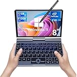 Mini Laptop, Small PC Win11 Pro 8 inch HD Touch Screen N150 2-in-1 Pocket PC 12GB LPDDR5 RAM, 512GB/1TB SSD Wi-Fi 6,BT 5.2,HDMI,2MP Camera Convertible (N150-12GB+512GB)