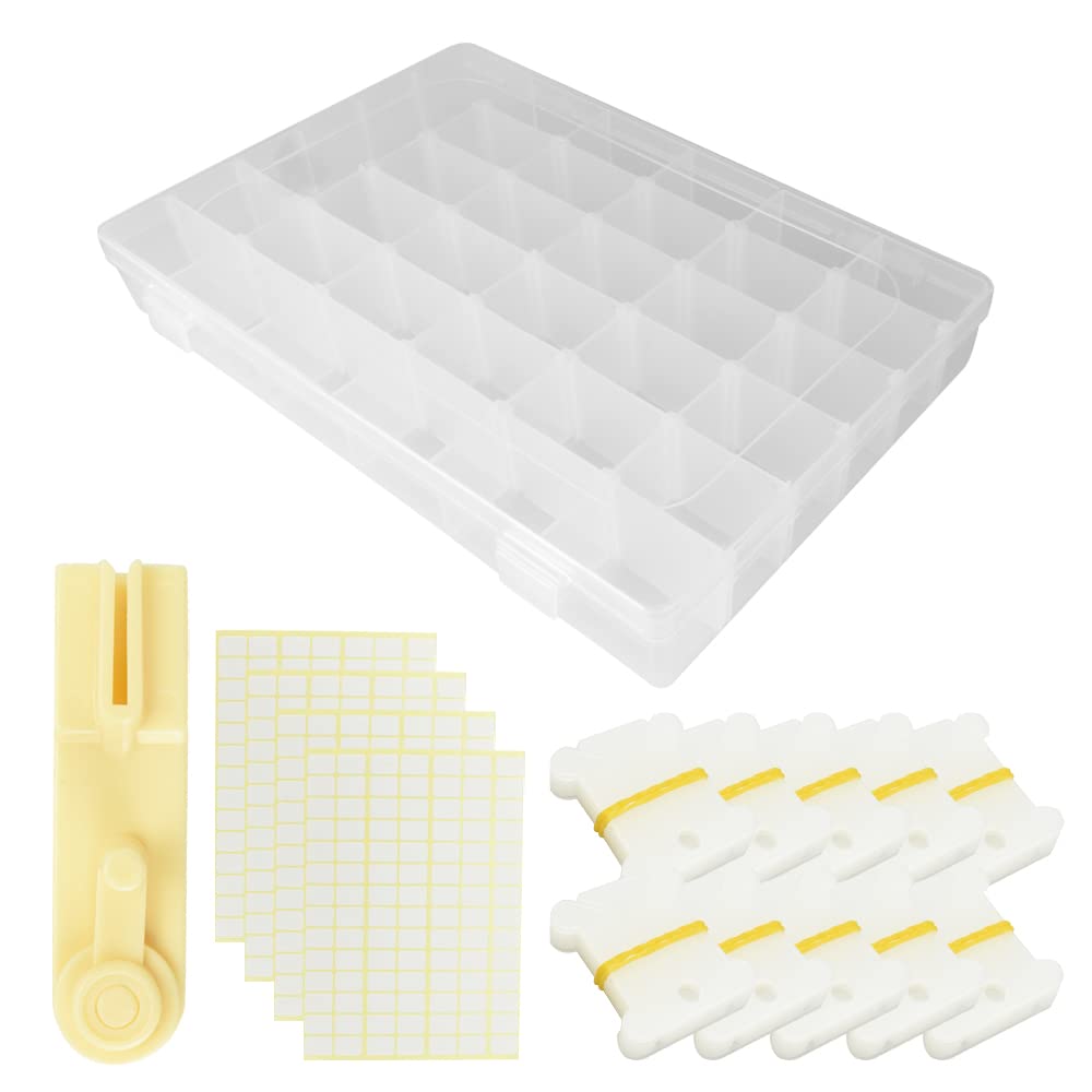 Amazon | 刺繍糸 すっきり収納セット 巻き取り機 糸巻き板