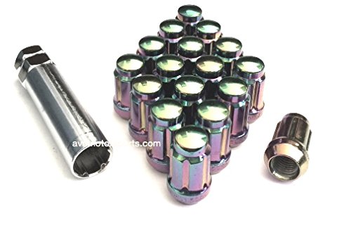 12x1.5 Spline Tuner Lug Nuts Wheel Locks (20 Lugs & 1 Key Included) (12mmx1.50 Thread Size) (Pink)
