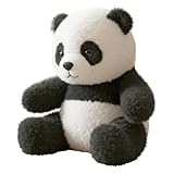 Panda Peluche de peluche, lindo peluche - Panda rojo sentado con los brazos abiertos, imagen inteligente y linda, sensación suave, para niños y niñas (1 unidad)