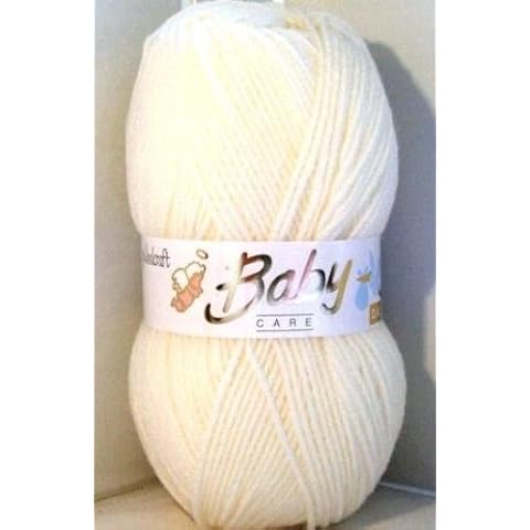 Oyster Cream 100g Double Knit Soft Knitting Wool Yarn - Woolcraft Babycare DK Cover