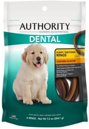 Gywinovo Authority Dental Puppy Teething Rings Dog Treat (Pack of 2)