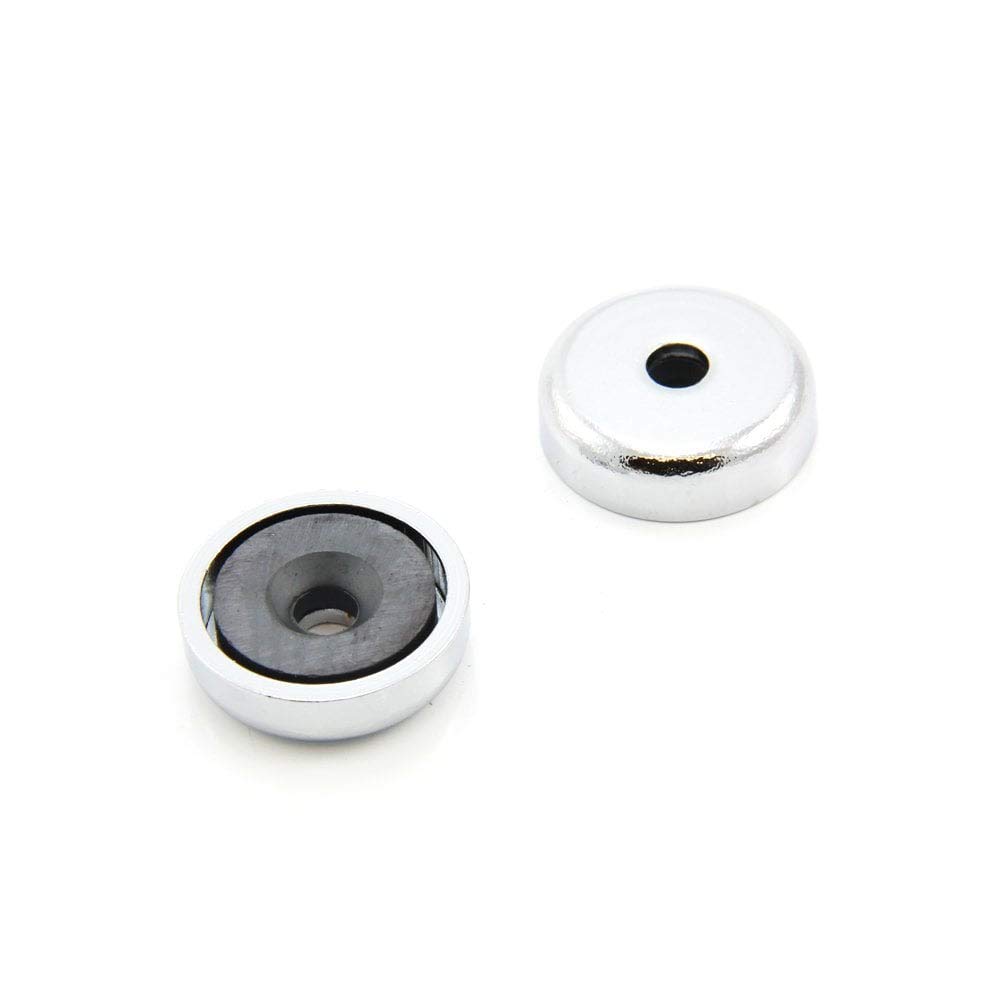 Ferrite Y30BH Pot Magnet for Arts, Crafts, Model Making, DIY, Hobbies, Office, and Home - 25mm dia x 7mm thick x 5mm c/sink - 2.9kg Pull